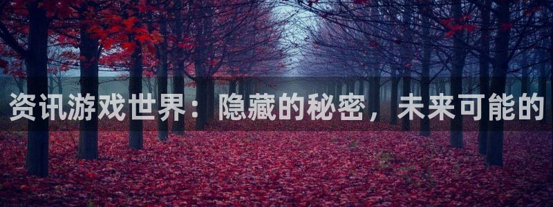 多彩娱乐游戏：资讯游戏世界：隐藏的秘密，未来可能的